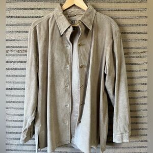 Women’s Beige 100% Suede Leather Jacket